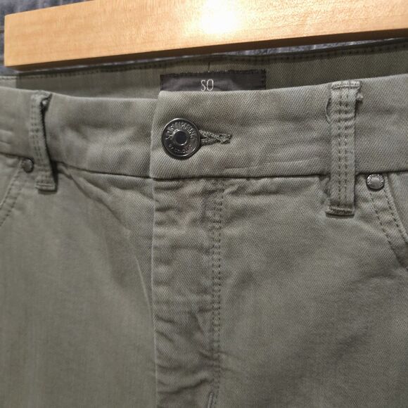 Slimming Sage Skinny Ankle Jeans 32x29 Olive Green Stretch Waist Boho Chic Urban - Picture 5 of 16